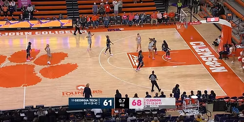 Clemson Tigers at Georgia Tech Yellow Jackets Womens Basketball