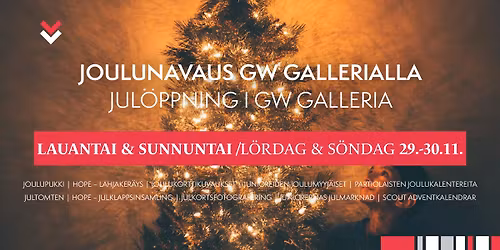 Joulunavaus | Julöppning @ GW Galleria