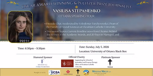 Vasilisa Stepanenko Canadian Speaking Tour - Ottawa