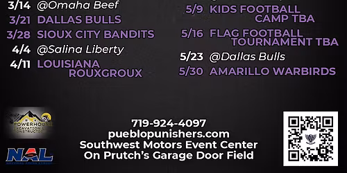 Amarillo Warbirds at Pueblo Punishers at Colorado State Fair - Southwest Motors Events Center