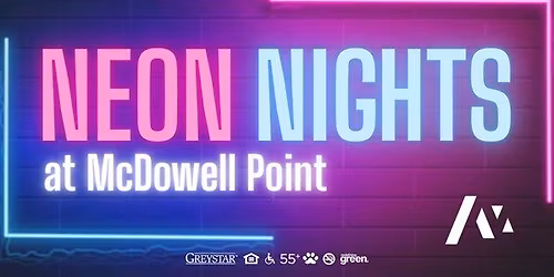 Neon Nights Courtyard Party at McDowell Point