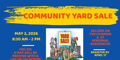 Community Yard Sale (Register by April 17, 2026)