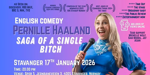 English Comedy STAVANGER: Saga of a Single B**ch Norwegian Tour 2026 \/\/ Stavanger
