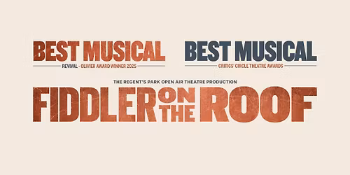 Fiddler on the Roof | 31 July to 3 October 2026