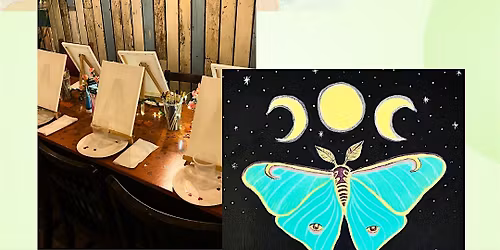 Paint & Sip - Luna Moth