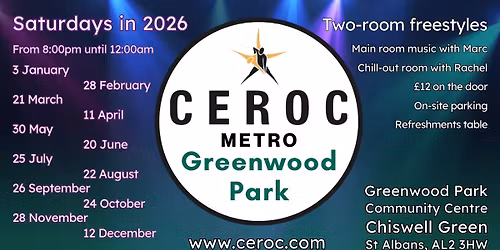 Greenwood Park Freestyle on Saturday 25 July