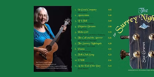 Surrey Nightingale Album Launch - Sue Graves and friends