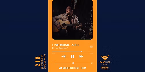 Bryan Copeland LIVE at The Gravel Bar at Wanderoo Lodge