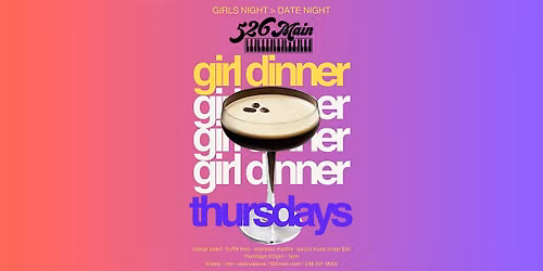 GIRL DINNER - GIRLS NIGHT OUT & QUIZZO MUSIC BINGO