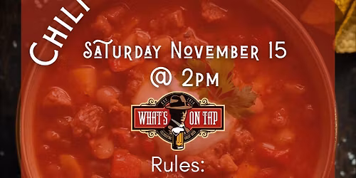 Anniversary Chili Cook Off