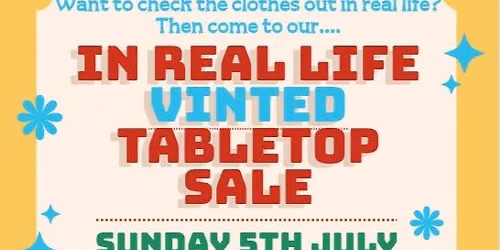 In real life Vinted Tabletop sale!