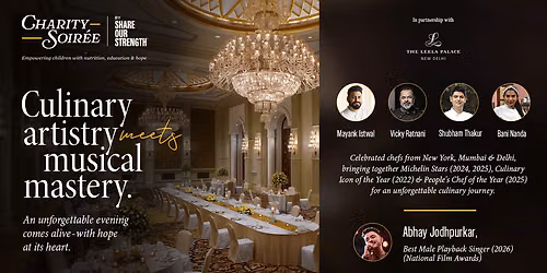Share Our Strength Charity Soiree at The Leela Palace