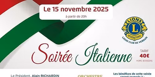 Soir\u00e9e Italienne \ud83c\uddee\ud83c\uddf9\ud83c\uddee\ud83c\uddf9