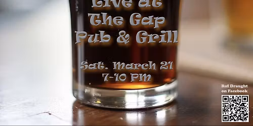 Ruf Draught on tap at The Gap