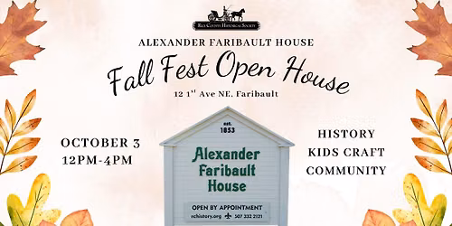 Faribault House Fall Fest Open House