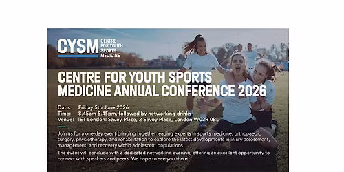 Centre for Youth Sports Medicine Annual Conference