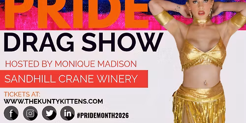 Pride Drag Show on June 13th at 7:00pm at Sandhill Crane Winery In Jackson