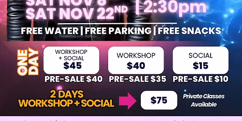 ZOUK WORKSHOP + SOCIAL! \ud83c\udf42\ud83c\udf41\ud83c\udf43