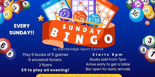 Sunday Night Bingo at Saintbridge