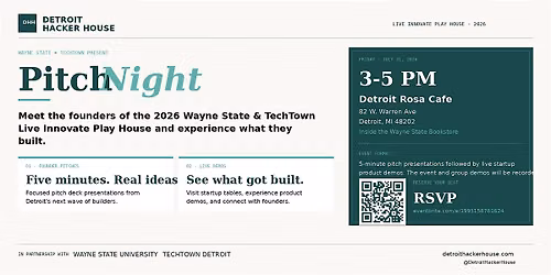 Detroit Hacker House Pitch Night