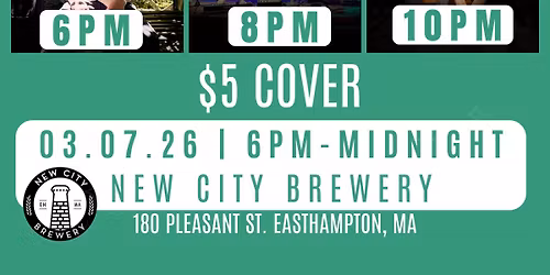 MASS BEER WEEK - Live Music @ New City Brewing w\/ Alex Rohan, The Berkshires, Jabbawaukee