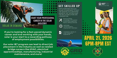 GRID Alternatives Installation Basics Training (IBT) 120 - Info Session