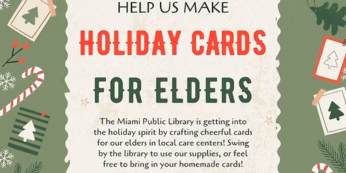 MPL Holiday Card Donation Drive - Cards for Elders