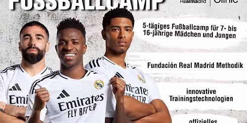 REAL MADRID Fussball-Camp f\u00fcr 7 bis 16 J\u00e4hrige