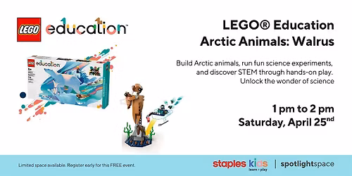 LEGO\u00ae Education Arctic Animals: Walrus at Staples Store 155
