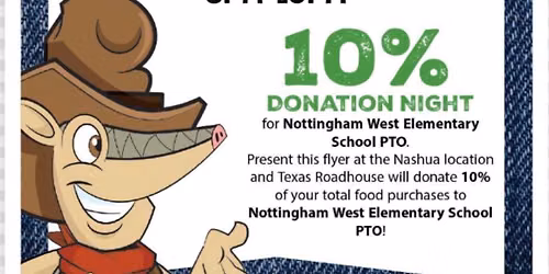 Dine to Donate - Texas Roadhouse (NWES PTO)
