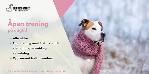 \u00c5pen trening! p\u00e5 dagtid (ledige plasser)