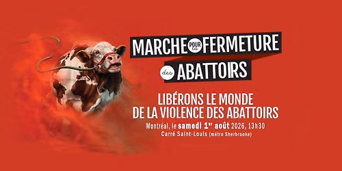 La Marche pour la fermeture des abattoirs 2026