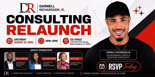 Darnell Richardson Arts Entertainment & Sports Consulting Relaunch