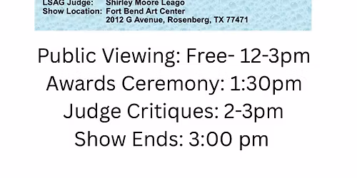 ALFB / LSAG Fall 2025 Open Art Show 