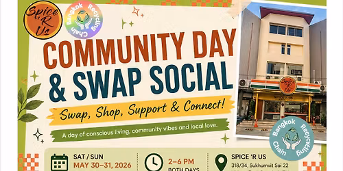 The SWAP Social (by BRC) & COMMUNITY WEEKEND @ Spice R Us Vol.02