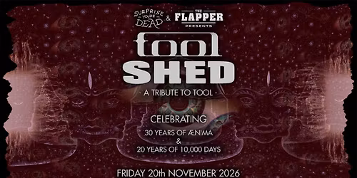 Tool Shed - A Tribute to Tool | The Flapper | Birmingham - \u00c6nima\/10,000 Days Anniversary Tour