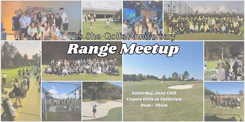 Yes She Golfs Anniversary Driving Range Meetup
