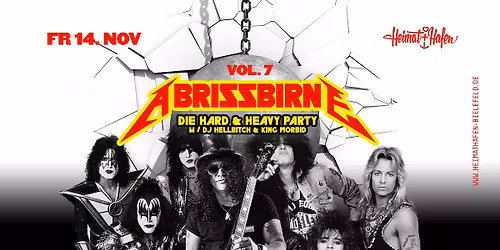 Abrissbirne Vol. 7 \u2014 Die Hard & Heavy Rock Party w\/ DJ Hellb*tch & King Morbid