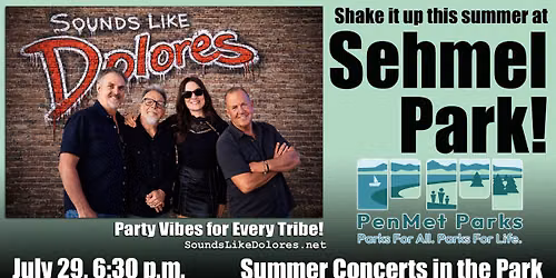 Sounds Like Dolores at Sehmel Park Summer Concert in the Park