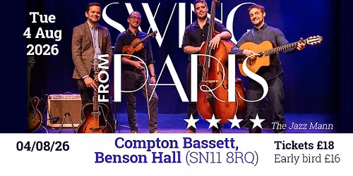 Swing from Paris at Benson Hall, Compton Bassett | 4 August