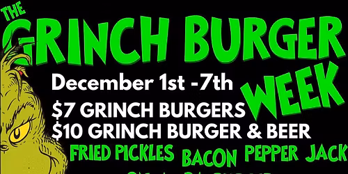 GRINCH BURGER WEEK! | $7 GRINCH BURGER | $10 BURGER & BEER AT THE B.A. COLONIAL