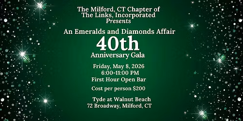 40th Anniversary Black-Tie Gala: An Emeralds & Diamonds Affair