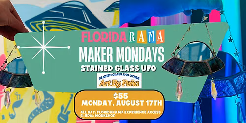 Maker Mondays: Stained Glass UFO with Art by Pe\u00f1a