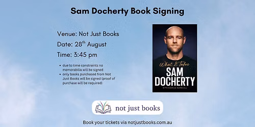 Sam Docherty Book Signing Event