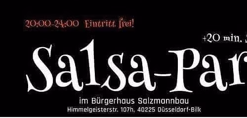  Salsa - Kizomba & Bachata Party im B\u00fcrgerhaus Salzmannbau Bilk mit Workshop