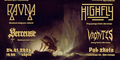 RAVNA, HIGHFLY, BERCEUSE, VRONTES | 24.01.2026 | PUB 2KO\u0141A, WARSZAWA