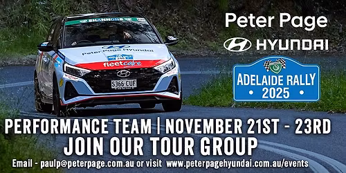 Peter Page Hyundai N Performance Rally Group - Adelaide Rally 2025