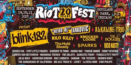 2026 Riot Fest - 3 Day Pass at Douglass Park