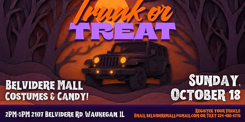 Belvidere Mall Trunk or Treat!