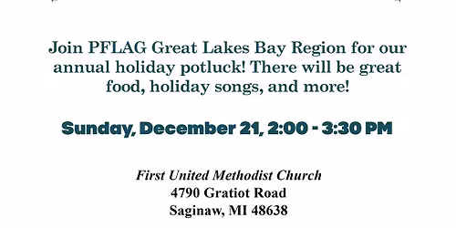 PFLAG GLBR Holiday Potluck
